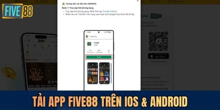 Hướng dẫn tải app Five88