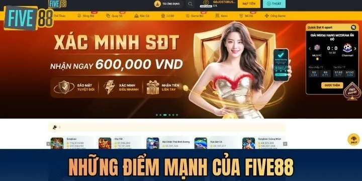 Ưu điểm đáng để xuống tiền đặt cược tại Five88